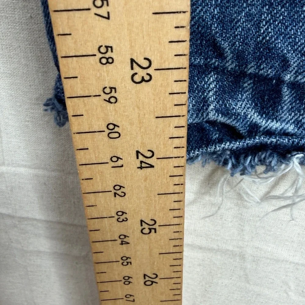 Free People Youthquake Crop Flare Jeans size 27 Blue Denim